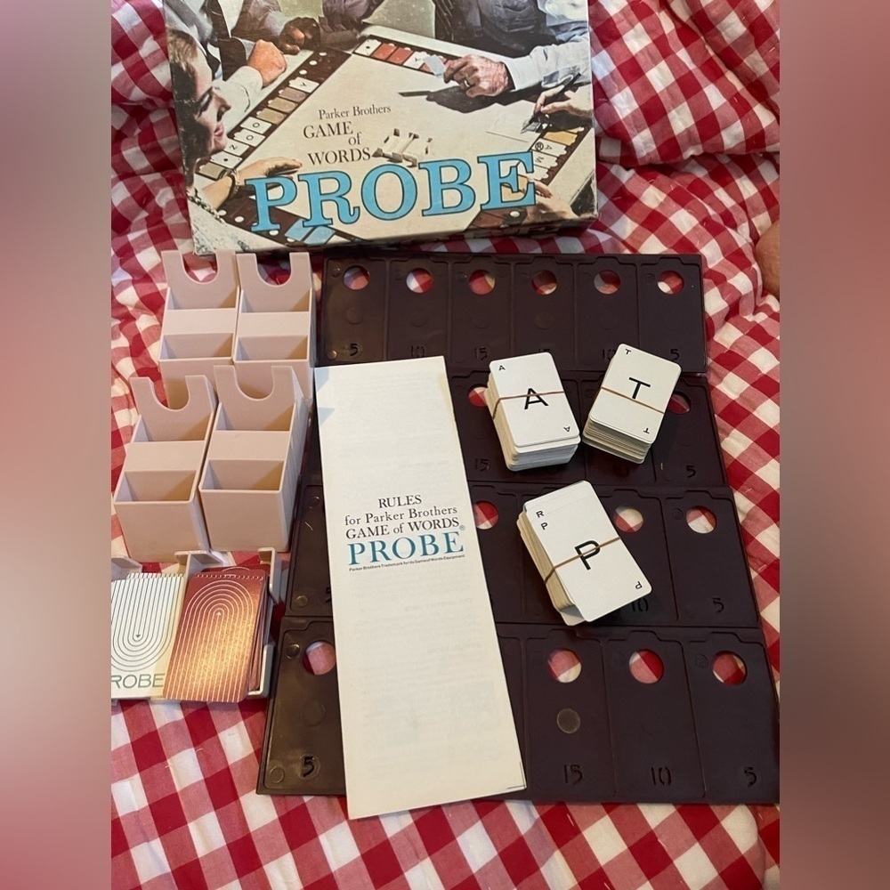 1964 Probe Game of Words by Parker Brothers Complete (used score sheets)